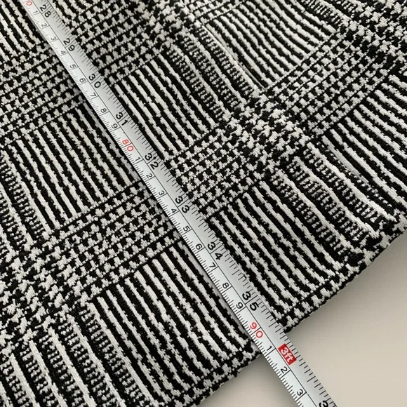 Kasper 18W Houndstooth-Plaid Longline Blazer Black/Vanilla Ice New no Tag - Picture 9 of 12